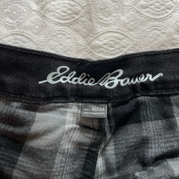 Men's Eddie Bauer black lined jeans size 40x34 - Picture 8 of 13